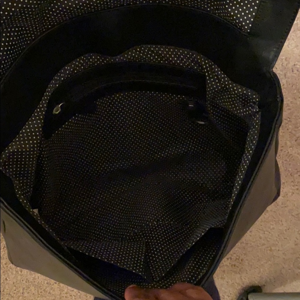 Black faux leather men brief case - Picture 5 of 6